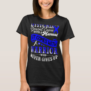 Camiseta Dystonia Warrior Blue Ribbon Awarding Support