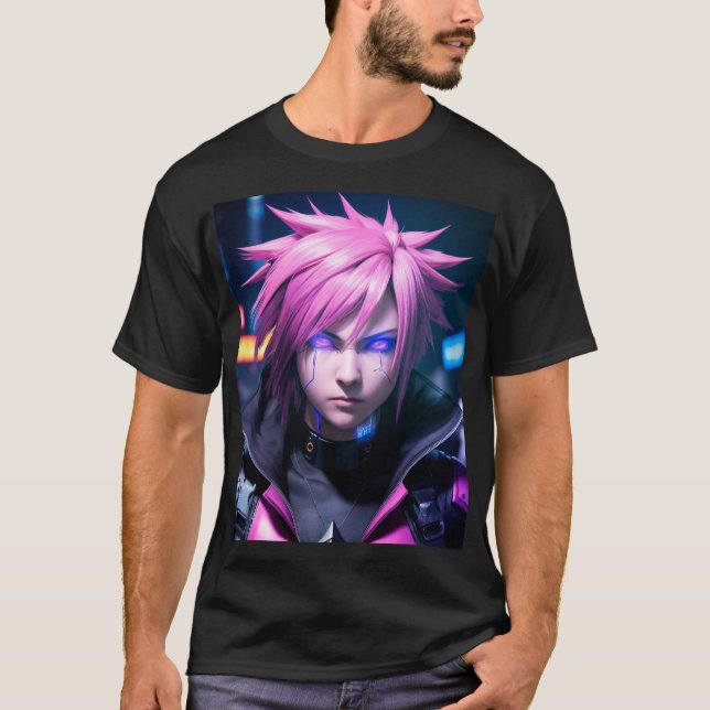 Camiseta Dystopian Cyberpunk Sci-Fi Future Street Punk 01 (Frente)