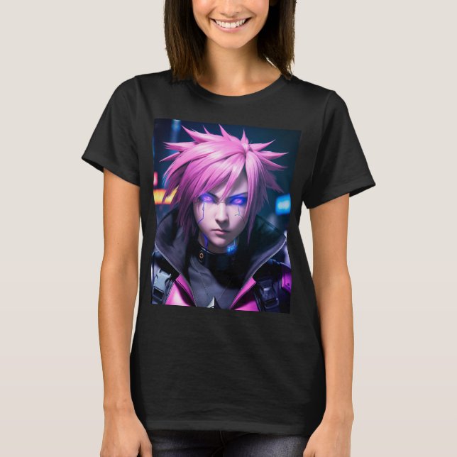 Camiseta Dystopian Cyberpunk Sci-Fi Future Street Punk 01 (Frente)