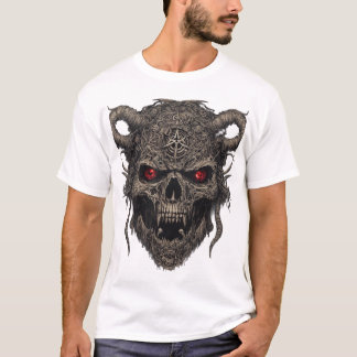 Camiseta Dystopian Nightmares: Símbolos Satânicos e Zombie 