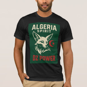 Camiseta DZ POWER - Argélia Spirit Fennec Design T Shirt