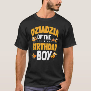 Camiseta Dziadzia Do Trabalhador De Construção De Meninos D
