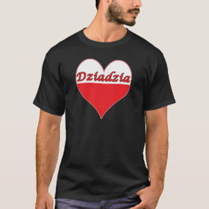 Camiseta Dziadzia Polonês Heart