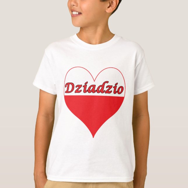 Camiseta Dziadzio Polonês Heart (Frente)