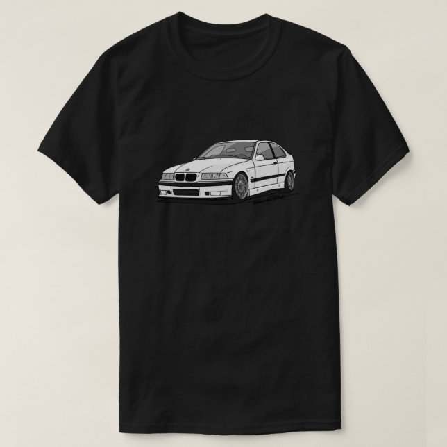 Camiseta E36 Stance 318ti Compact Classic T-Shirt (Frente do Design)