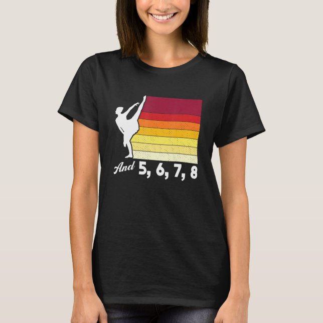 Camiseta E 5 6 7 8 Balé Ballerina (Frente)