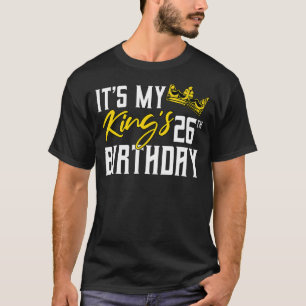 Camiseta É a 26ª Celebração do Dia da Festa de aniversário