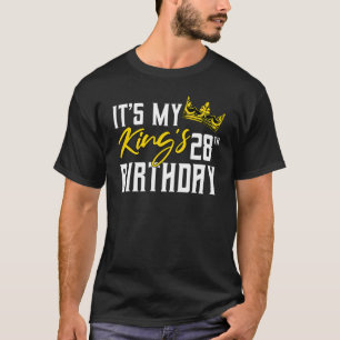 Camiseta É a 28ª Celebração do Dia da Festa de aniversário