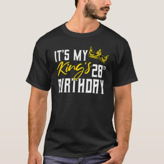 Camiseta É a 28ª Celebração do Dia da Festa de aniversário 
