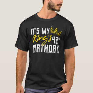 Camiseta É a 42ª Celebração do Dia da Festa de aniversário