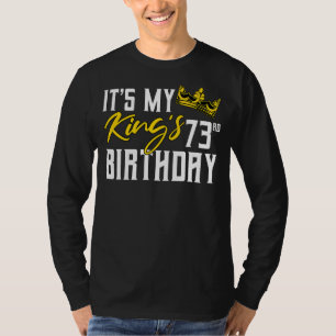 Camiseta É a 73ª Celebração do Dia da Festa de aniversário