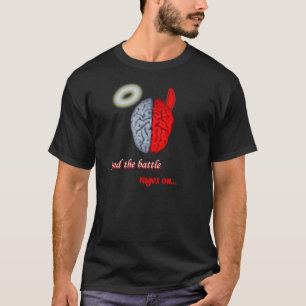 Camiseta E a batalha continua (bom vs Mau)