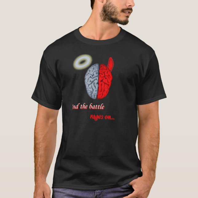 Camiseta E a batalha continua (bom vs Mau) (Frente)