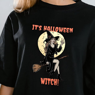 Camiseta É a bruxa do Dia das Bruxas Engraçada Faça o seu p