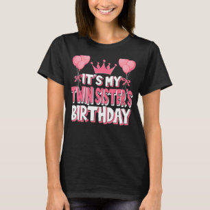 Camiseta É a celebração de aniversário da minha irmã gêmea