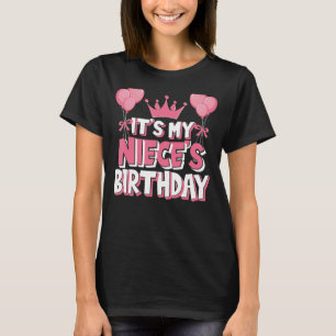 Camiseta É a Celebração de Aniversário da Minha sobrinha