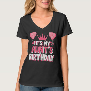 Camiseta É a celebração de aniversário da minha tia