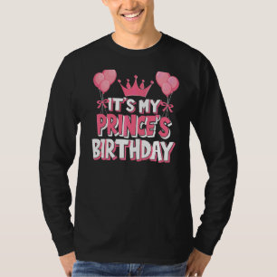 Camiseta É a Celebração de Aniversário do Meu Príncipe