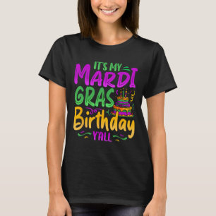 Camiseta É a Celebração de Yall do Aniversário do Meu Mardi