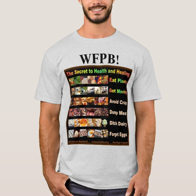 Camiseta É a Comida!  T-Shirt WFPB (Frente)