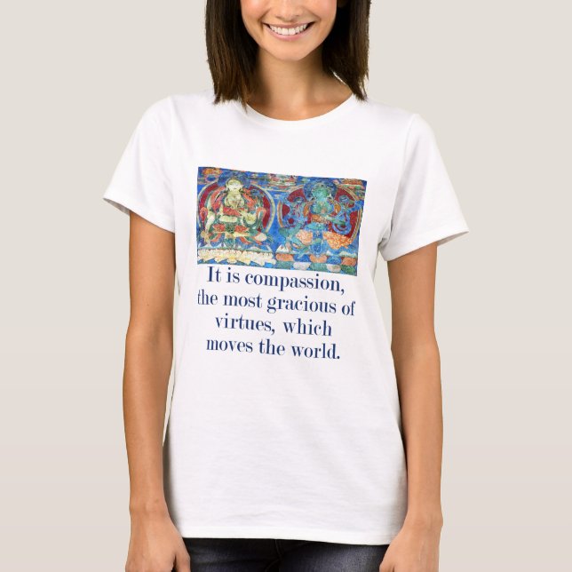 Camiseta É A Compaixão A Mais - Citação Compaixão (Frente)