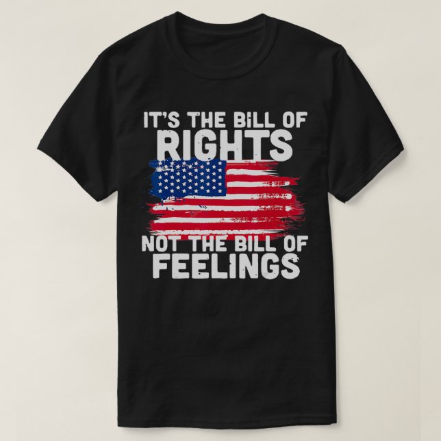 Camiseta É a Declaração de Direitos, não a Declaração de Se (Frente do Design)