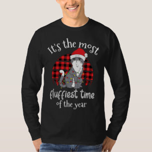 Camiseta É a época mais fluida do ano de Papais noeis Cat