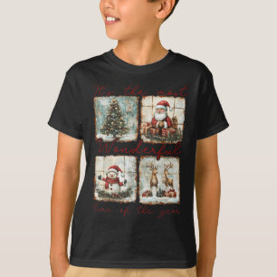 Camiseta É a época mais maravilhosa do ano da Feliz Chr