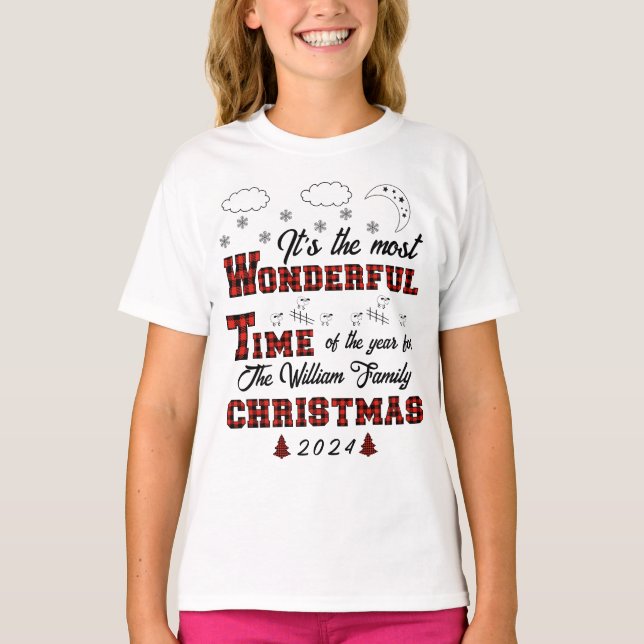 Camiseta É a época mais maravilhosa do Ano de Combinação (Frente)