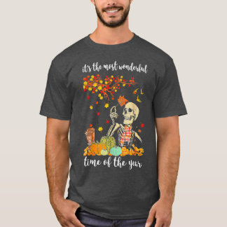 Camiseta É A Época Mais Maravilhosa Do Ano Do Autumn Ske