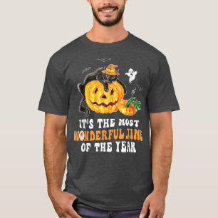 Camiseta É a época mais maravilhosa do ano do gato negro