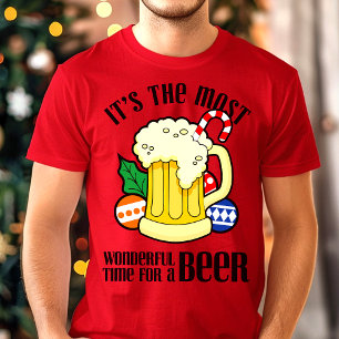 Camiseta É a época mais maravilhosa do ano para uma cerveja