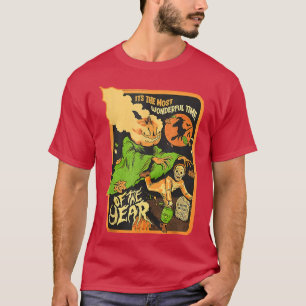 Camiseta É a época mais maravilhosa do Dia das Bruxas