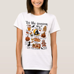 Camiseta 'É a estação dos Doodles de Halloween