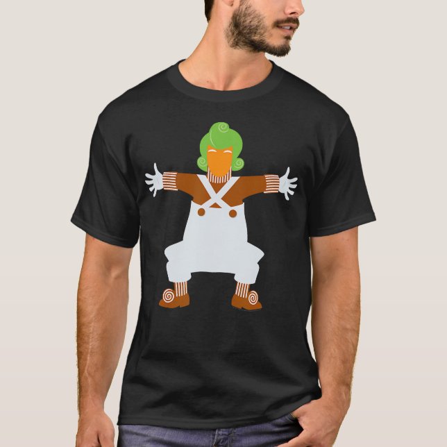 Camiseta E A Fábrica De Chocolate Lone Oompa Loompa (Frente)