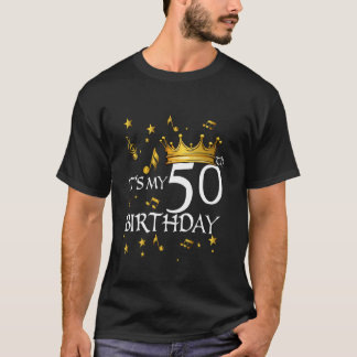 Camiseta É a Festa da Coroa do Amante de Música do Meu 50º
