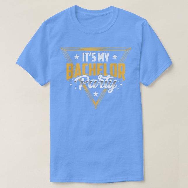 Camiseta É a Festa de Despedida de Solteiro da Noiva Equipe (Frente do Design)