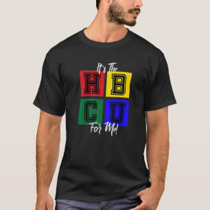 Camiseta É A HBCU Para Mim Blocos Letterman
