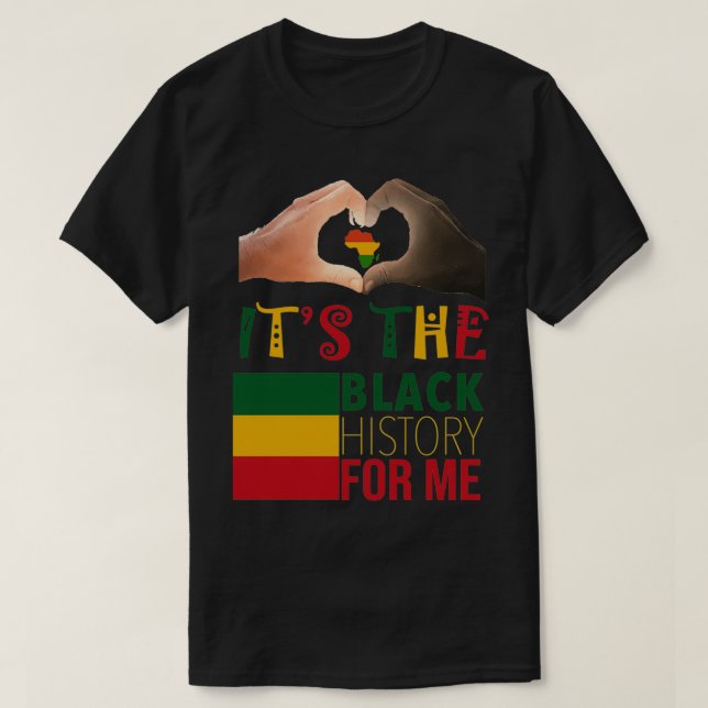 Camiseta É A História Negra Para Mim 1 (Frente do Design)