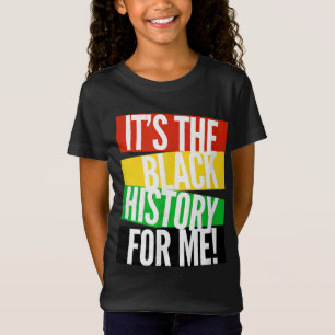 Camiseta É a história negra para mim, emp afro-americano