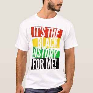 Camiseta É a história negra para mim, emp afro-americano