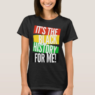 Camiseta É a história negra para mim, emp afro-americano