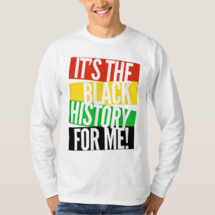 Camiseta É a história negra para mim, emp afro-americano