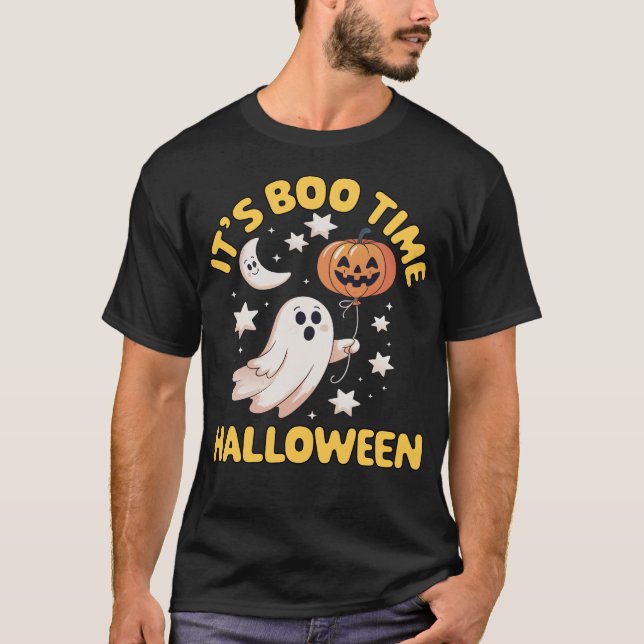 Camiseta É a Hora do Boo Halloween (Frente)