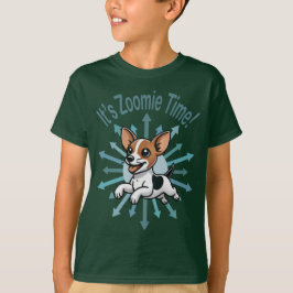 Camiseta É a Hora do Zoomie Rat Terrier