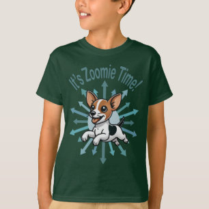 Camiseta É a Hora do Zoomie Rat Terrier