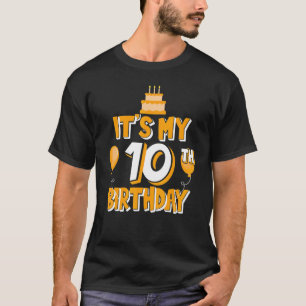 Camiseta É a minha 10ª ideia Festa de aniversário para ele