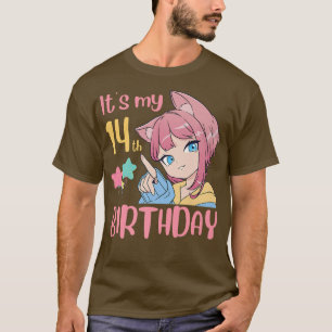 Camiseta É a minha 14 de Aniversário de Aniversário de 14 A