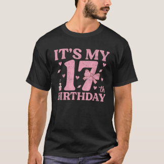 Camiseta É a minha 17ª coquete de Arco rosa estética de ani
