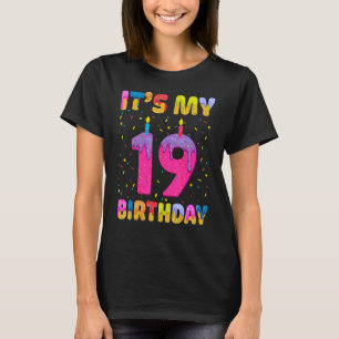 Camiseta É a minha 19ª Rosquinha de aniversário.